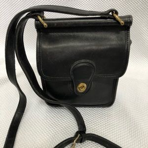 Vintage Coach black crossbody bag